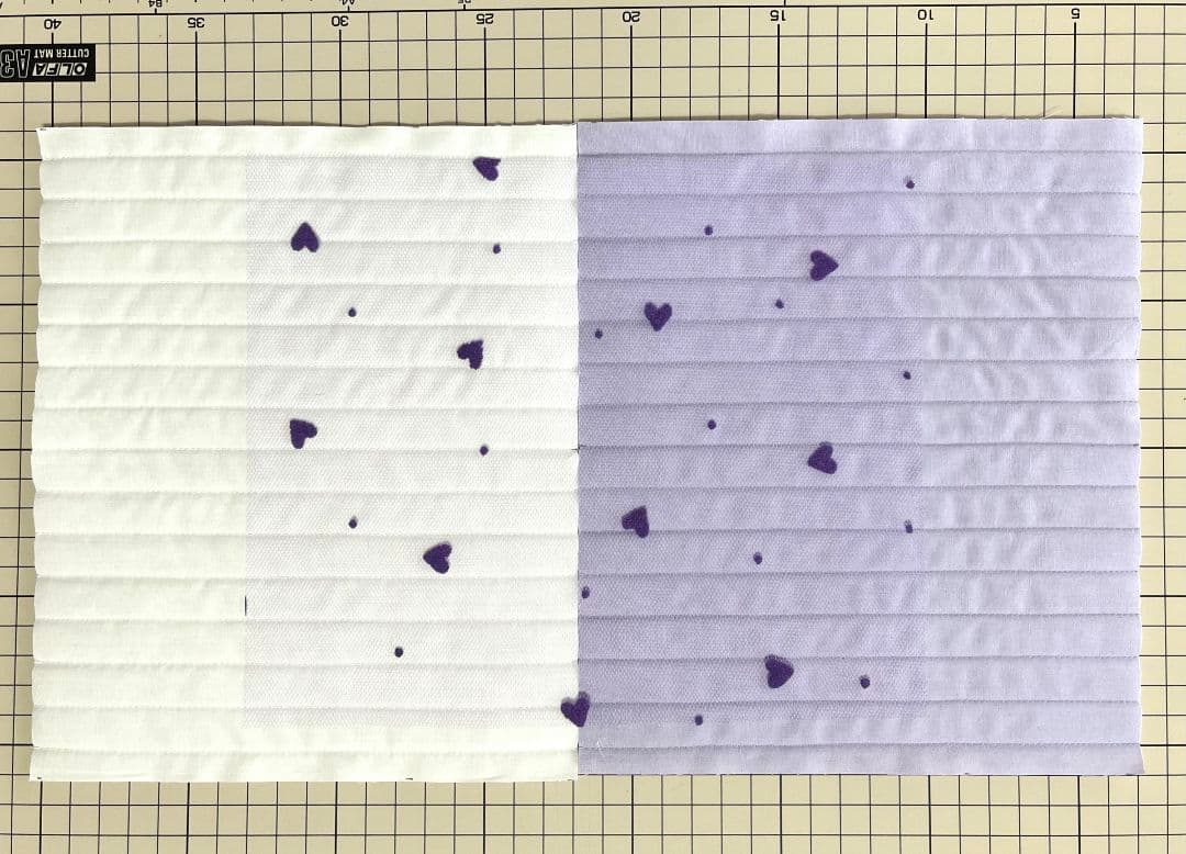 ヌビ風キルティング×ハートチュールレースフリル付きレッスン&シューズバッグセット