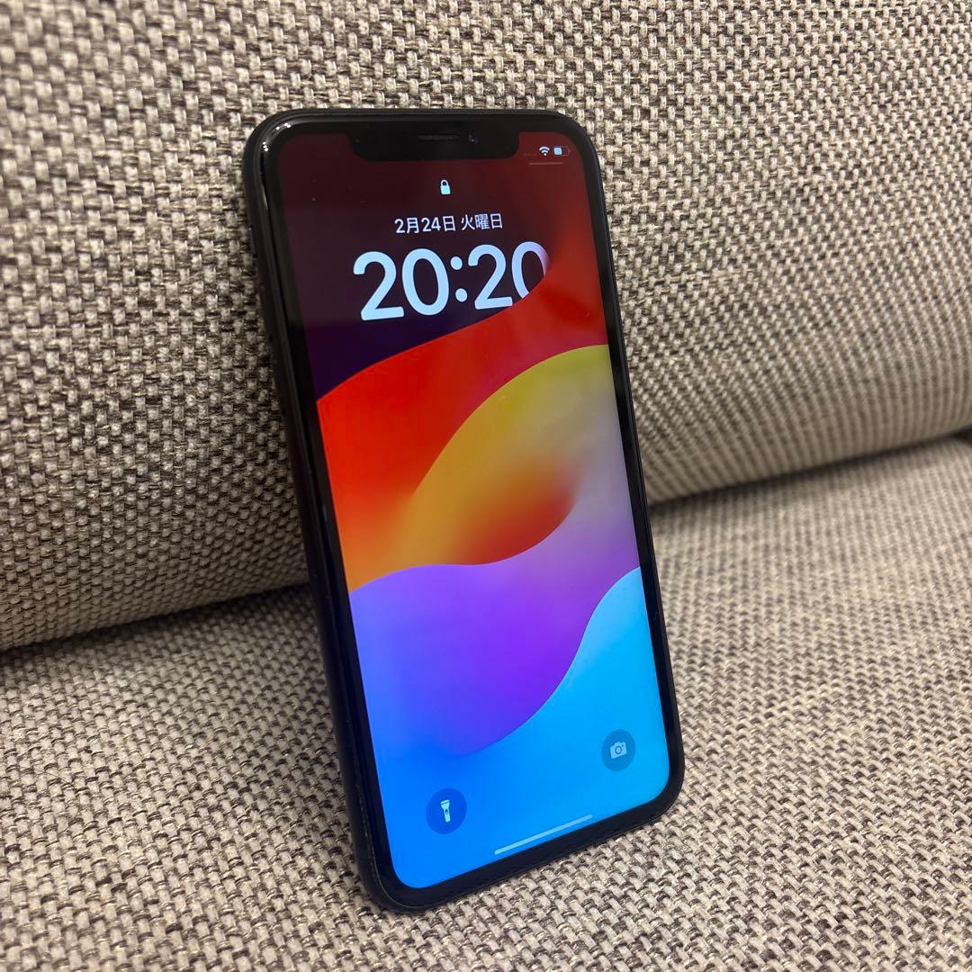 【美品】Apple iPhone XR 64GB ブラック　黒