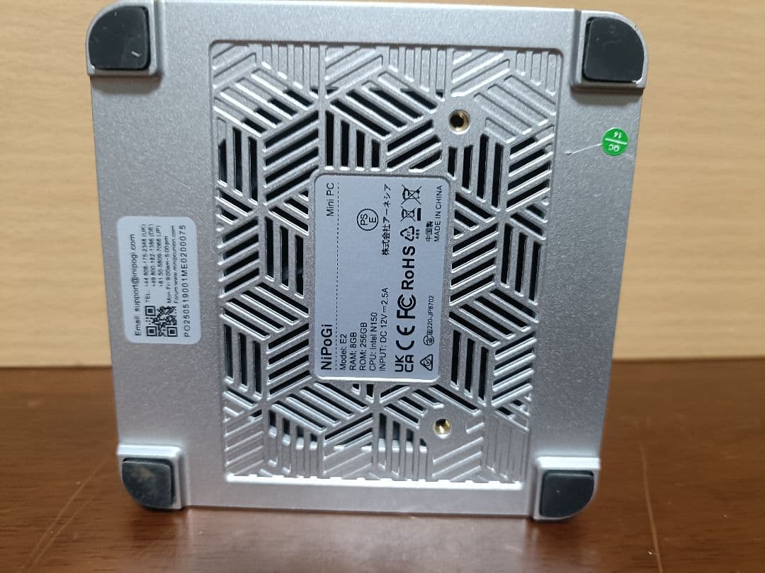 NiPoGi E2 ミニPC N150 DDR4 8GB SSD 256GB