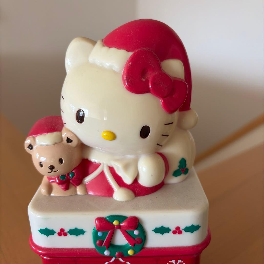 レトロ　　ハローキティ クリスマス 小物入れ缶