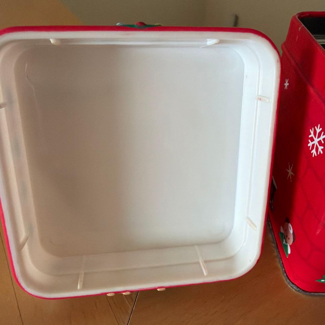 レトロ　　ハローキティ クリスマス 小物入れ缶