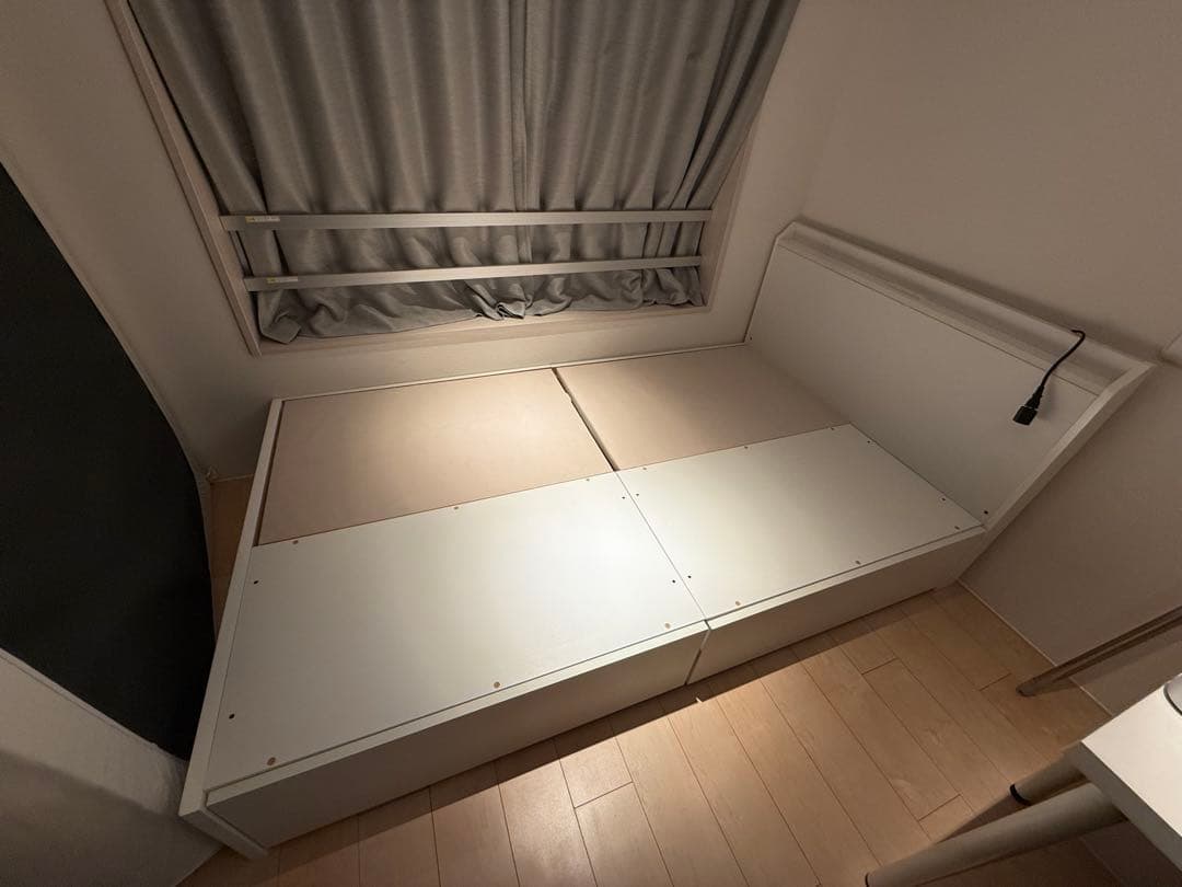 【美品】ベッドフレーム&マットレス(セミダブル)