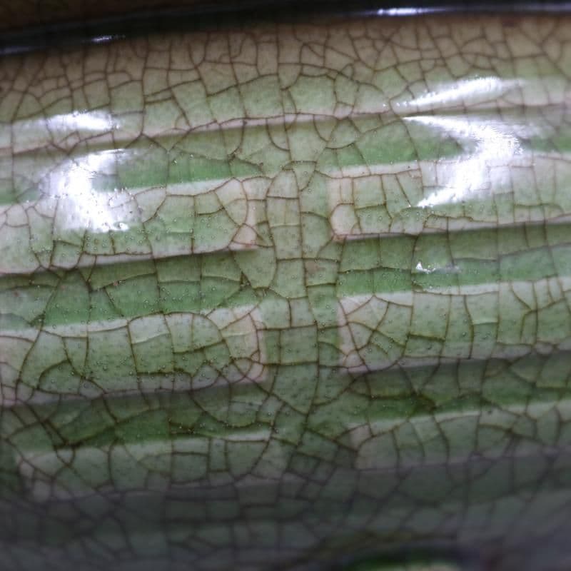 宋  龍泉窯  青磁 開片三足香炉  工芸品 美術品 置物