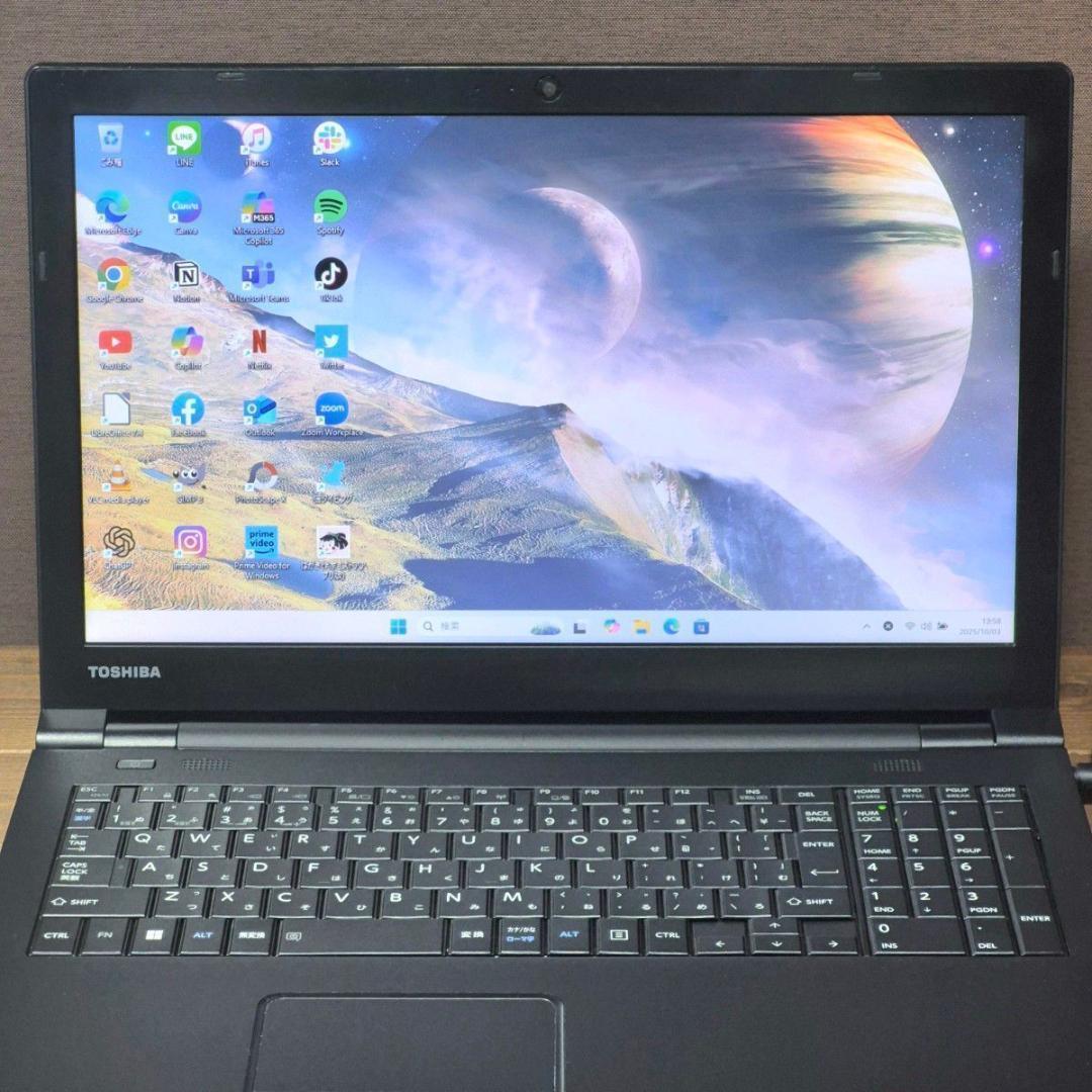 在宅ワーク 初心者向け設定済 Windows11 ノートパソコン SSD 159