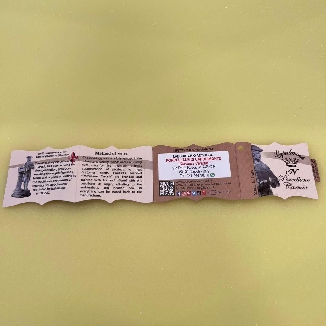 カポディモンテ　イタリア製　陶人形　ピエロ　置物　フィギュア　クリスマス　ギフト