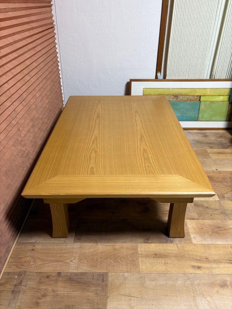 光製作所　折脚座卓　座卓　未使用品　タモ材　折りたたみ