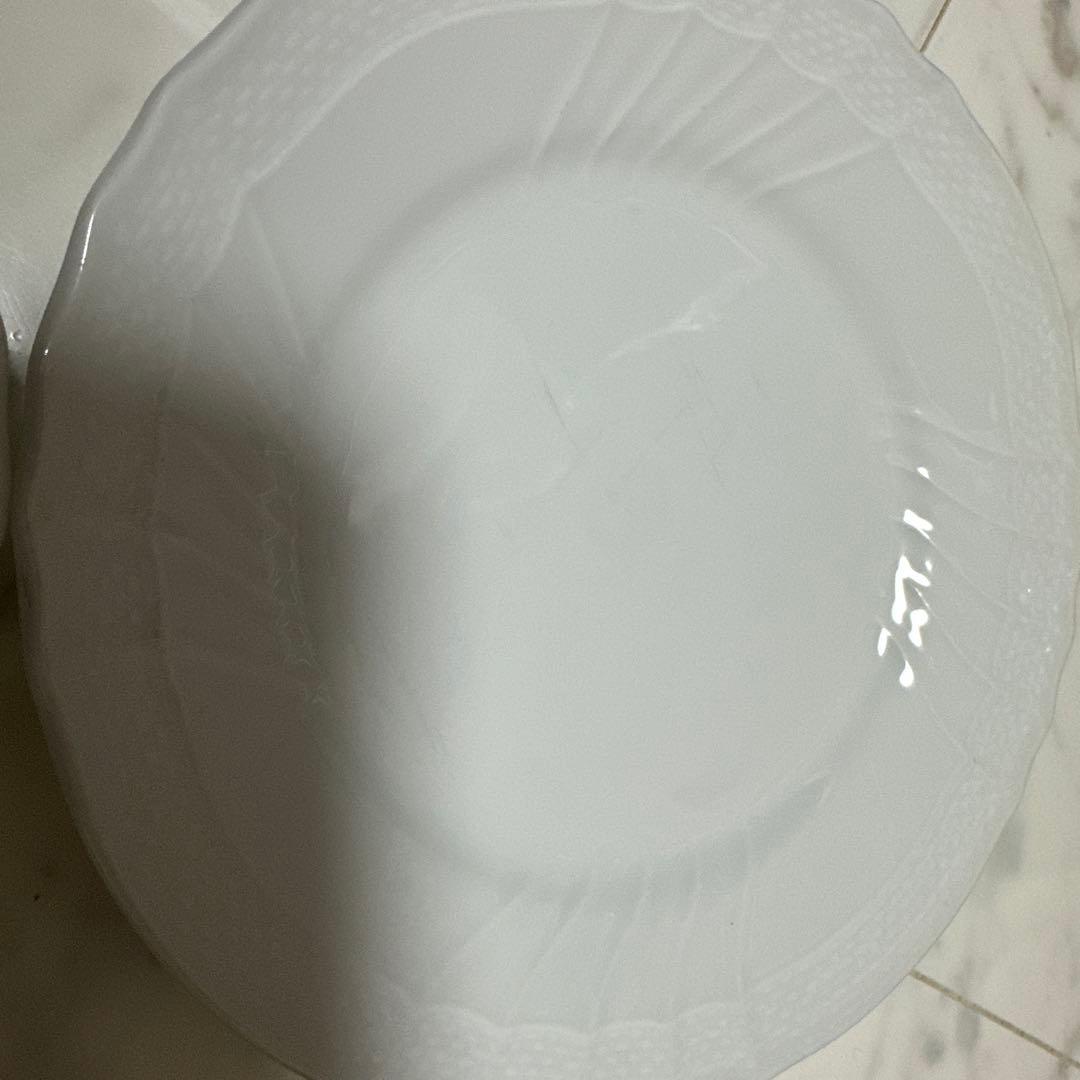 リチャードジノリ　ベッキオホワイト　17㎝プレート4枚