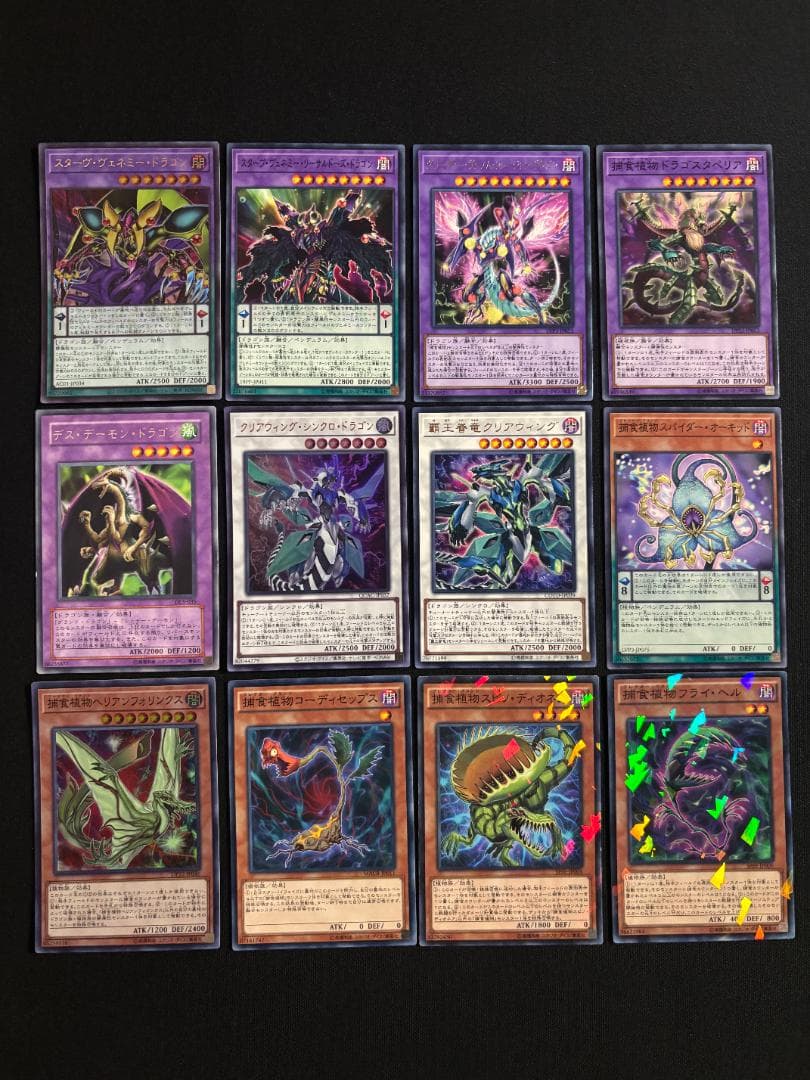 遊戯王　捕食植物　デッキ　デッキパーツ　メイン40枚+EX15枚+他12枚