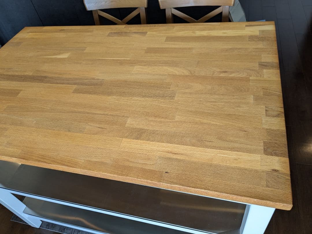 イケアIKEASTENSTORPアイランドキッチンテーブル＆椅子＋おまけ【引取