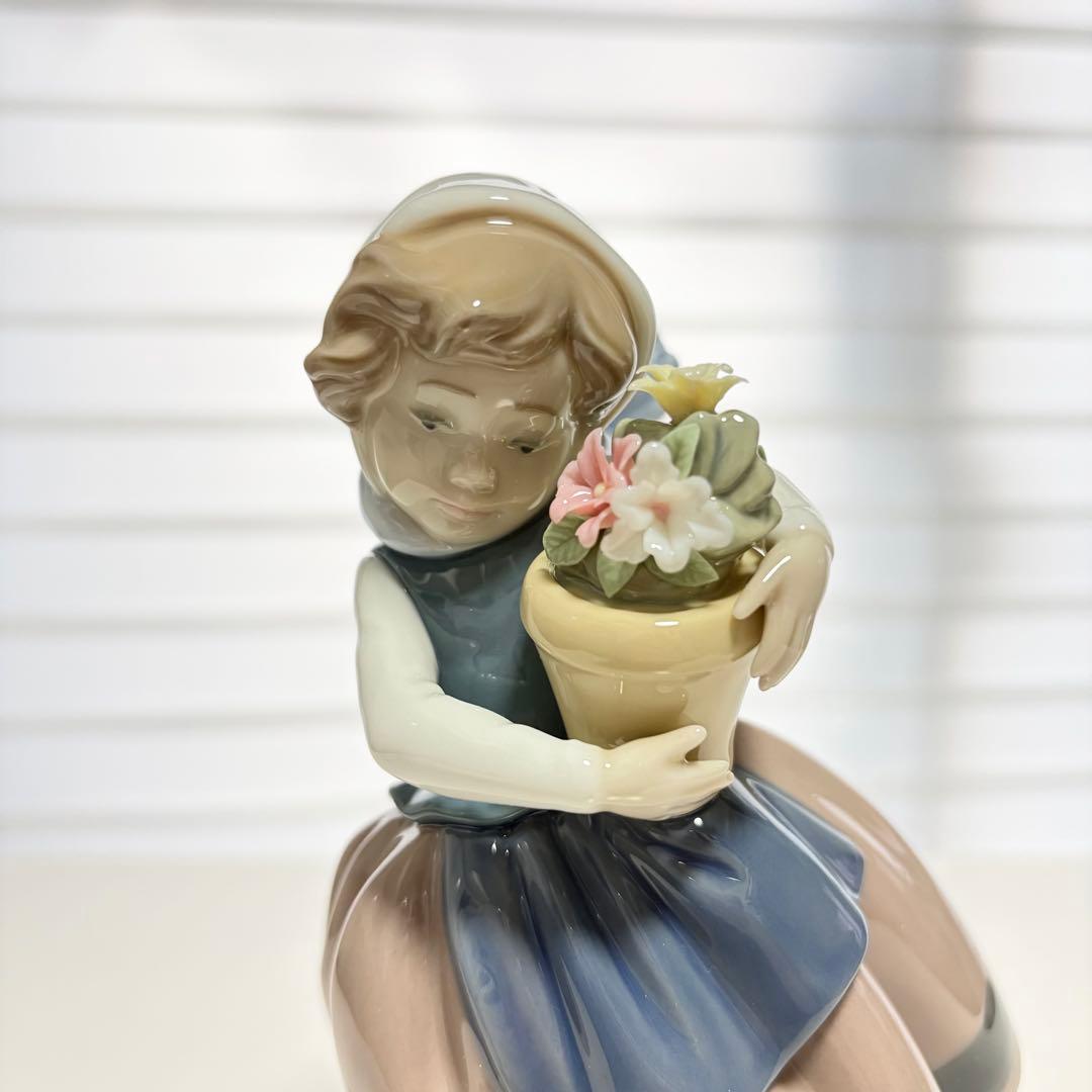 【美品】LLADRO リヤドロ 春が来た #5223 陶器 置物 フィギュリン