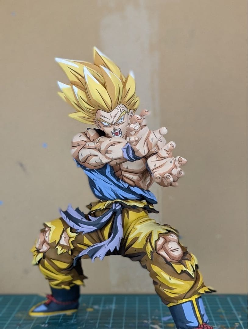 ドラゴンボールレジェンズ 超サイヤ人　孫悟空 フィギュア二次元彩色2Dリペイント