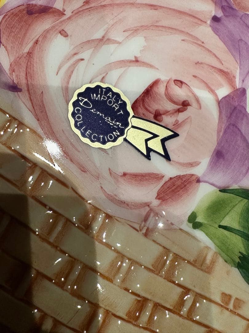 イタリア製 ハンドメイド陶器プレート お土産 陶板　インテリア 飾り