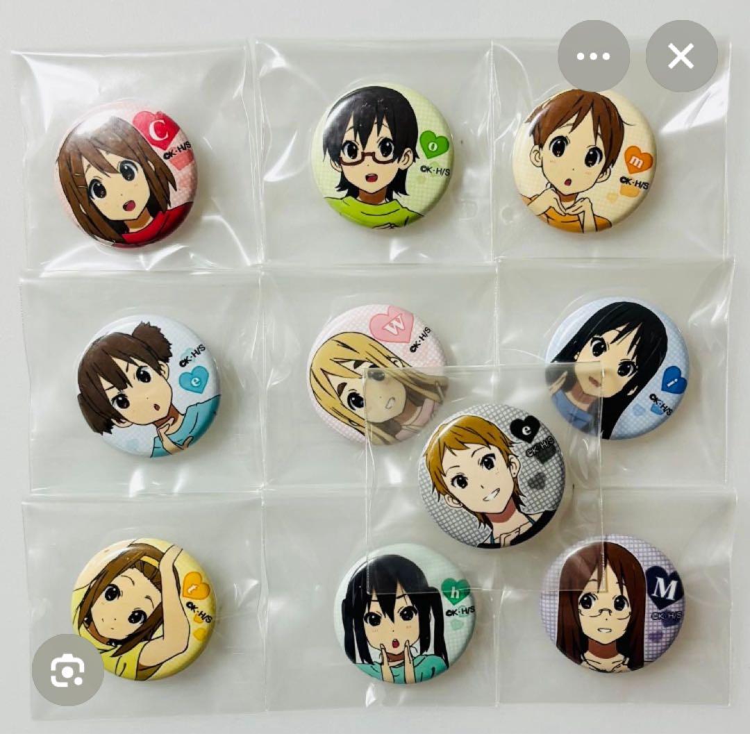 けいおん　放課後ティータイム　缶バッジ