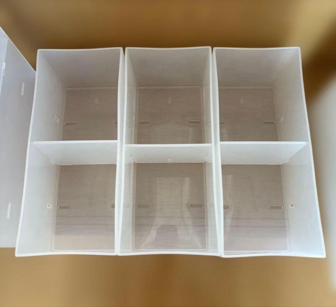 a*e様 無印良品 MUJI ポリプロピレン小物ケース ３段 ６段 2セットクリ