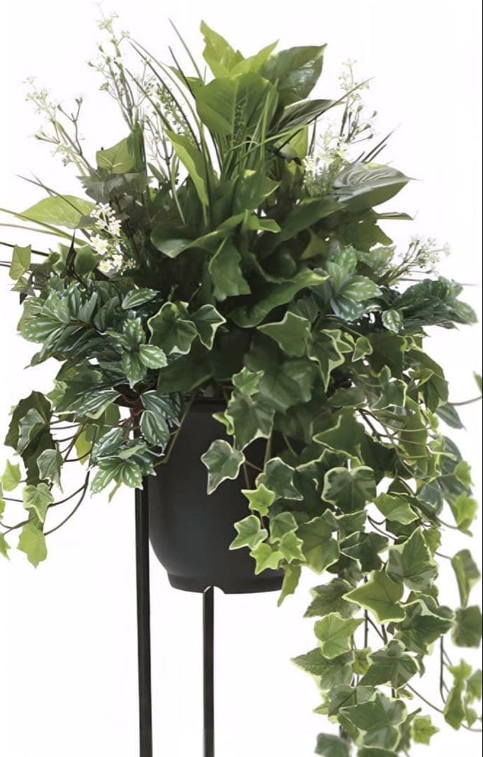 光触媒　人工観葉植物　フェイクグリーン　グリーンスタンドアイビー1.1m