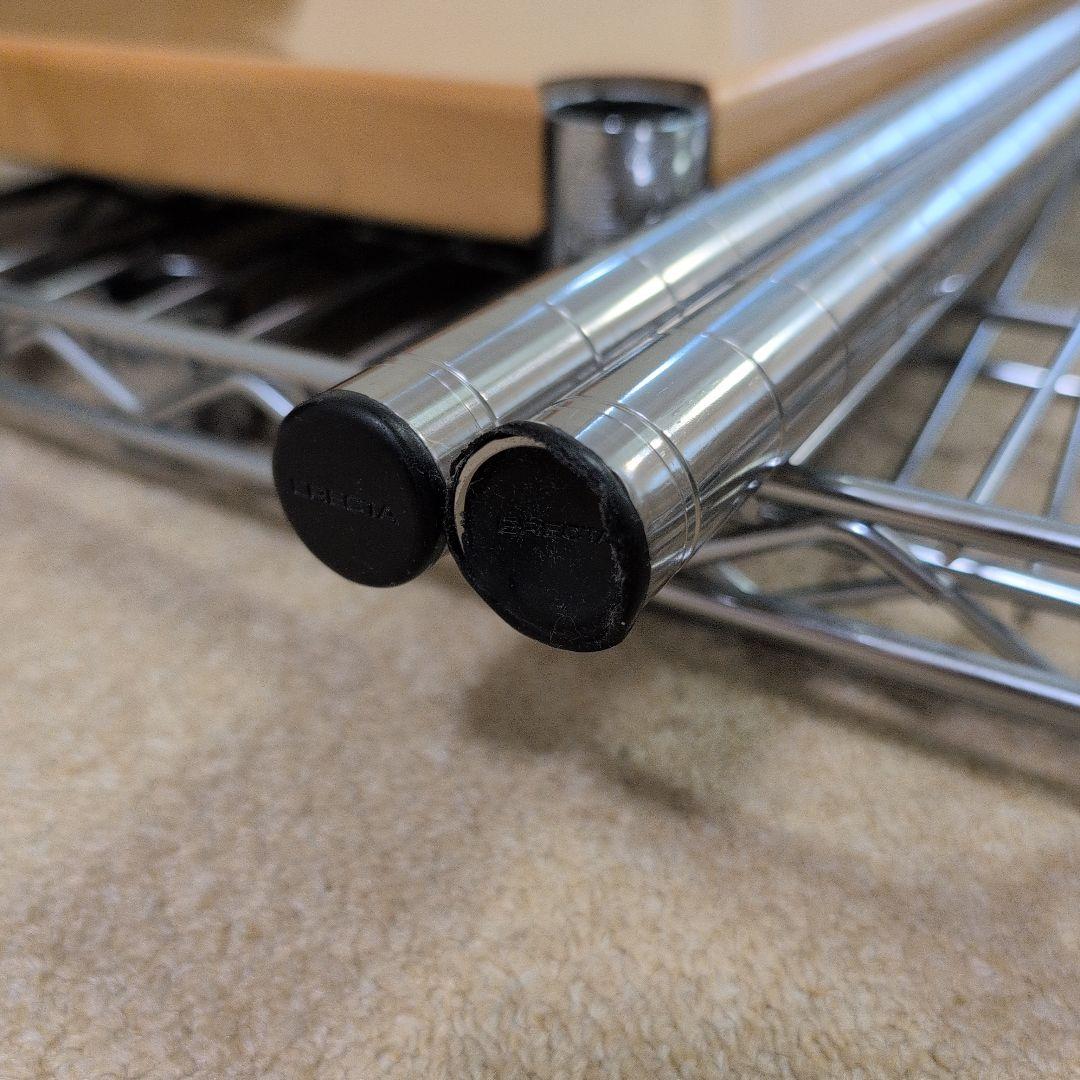 専用です。ホームエレクタ スチールラック 木製天板付き