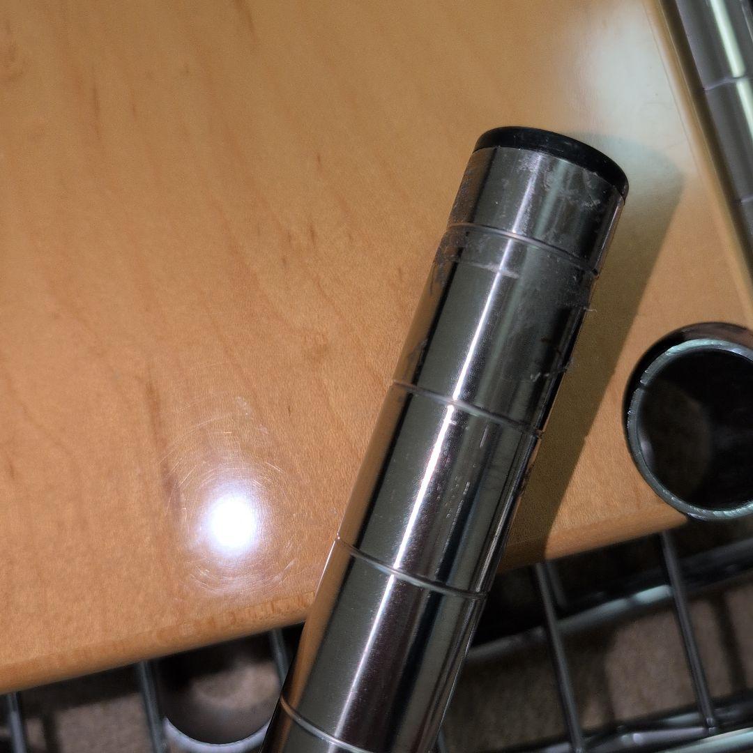 専用です。ホームエレクタ スチールラック 木製天板付き