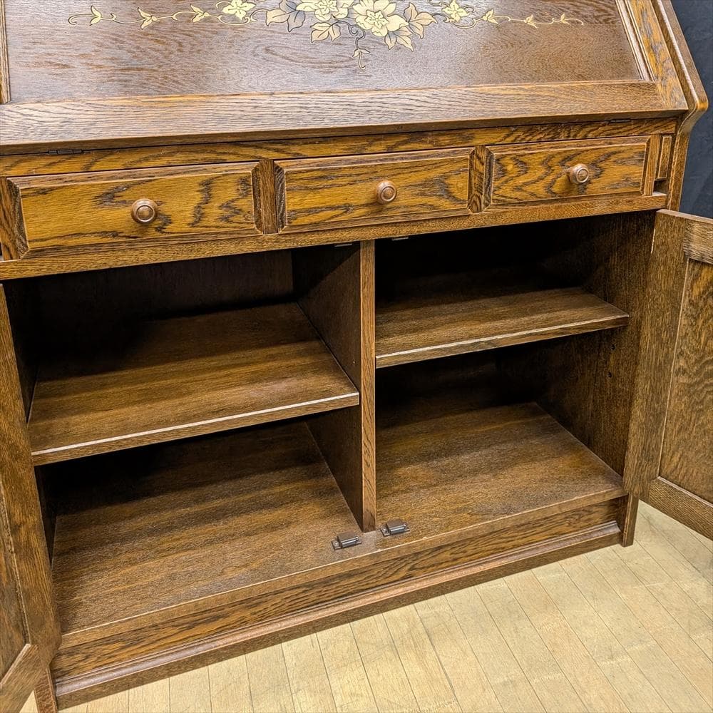 美品　三越　Brugge ブルージュ　ライティングデスク　ライティングビューロー