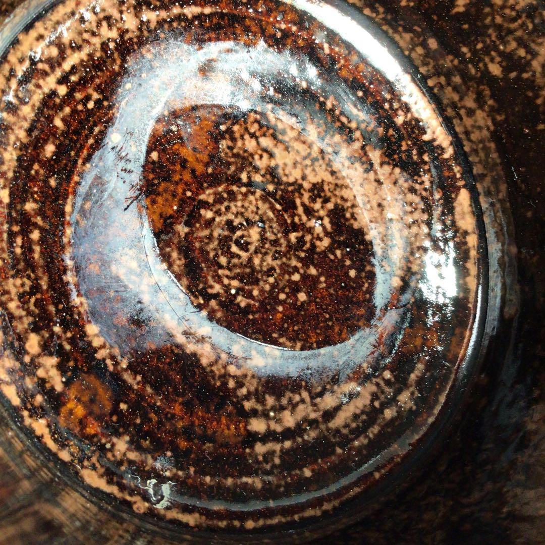 Ｎ４２４　水指　『膳所焼』『淡海ぜぜ　陽炎園造』『手桶水指』　共箱　茶道具