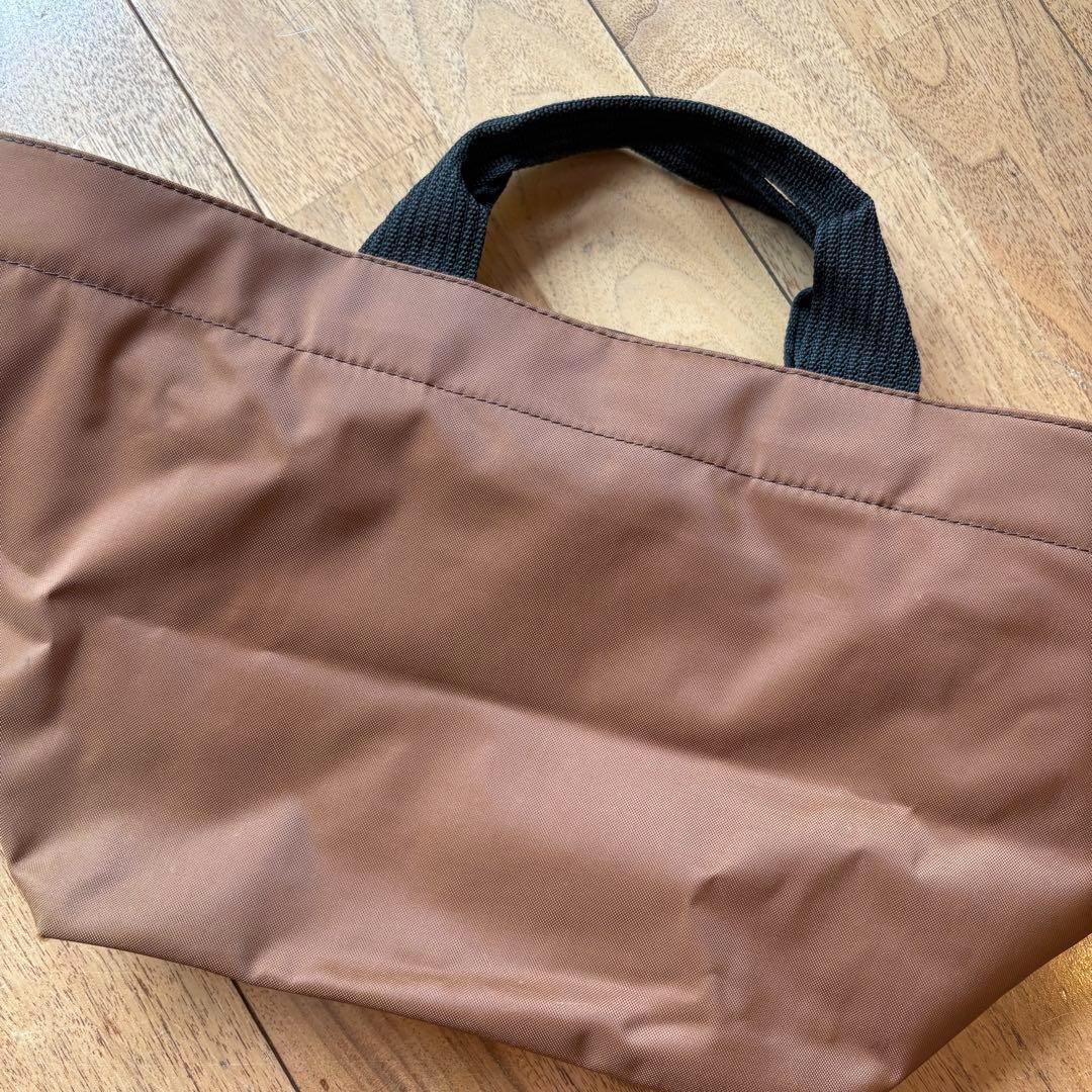 Herve Chapelier エルベシャプリエ ナイロン 舟型トートブラウン