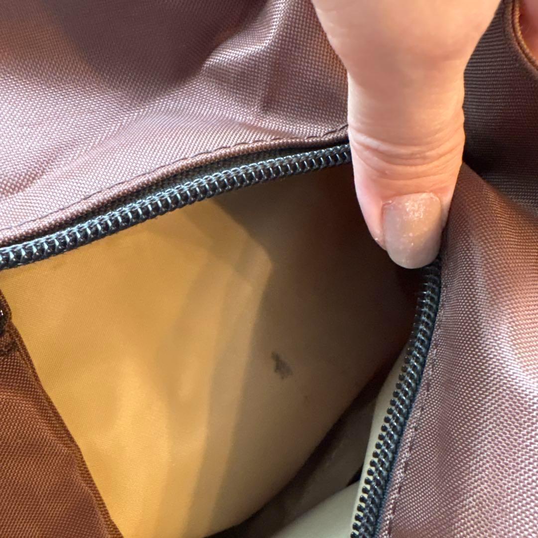 Herve Chapelier エルベシャプリエ ナイロン 舟型トートブラウン