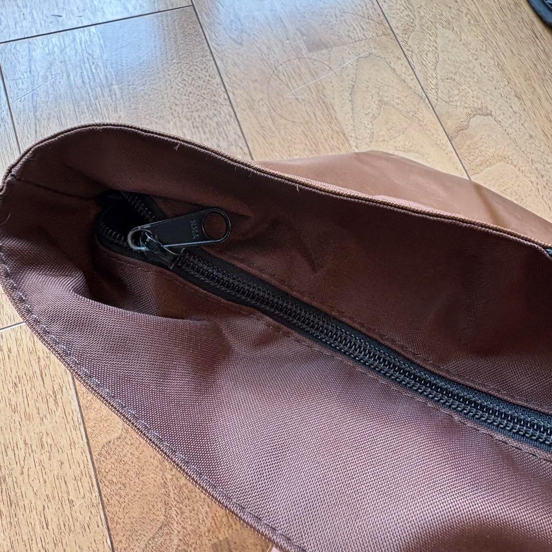 Herve Chapelier エルベシャプリエ ナイロン 舟型トートブラウン