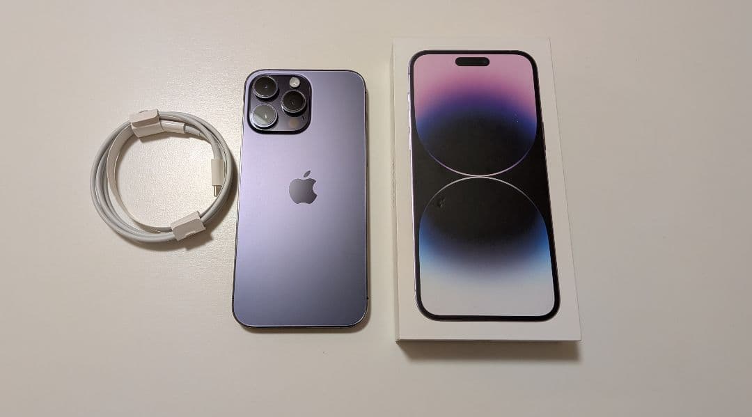 iPhone14 Pro Max 128GB ディープパープル ＆AirPods