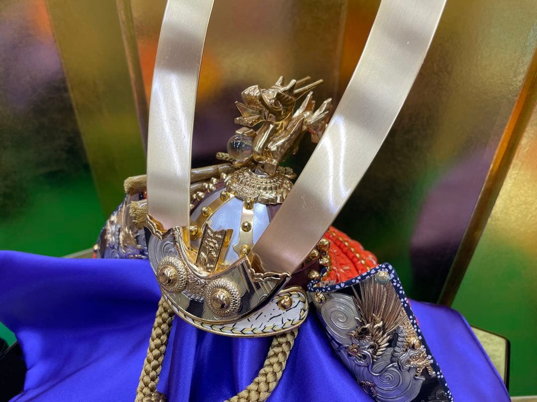 ［人形店在庫処分品］日ごま　兜　かぶと⭐️端午の節句　五月人形　海外土産