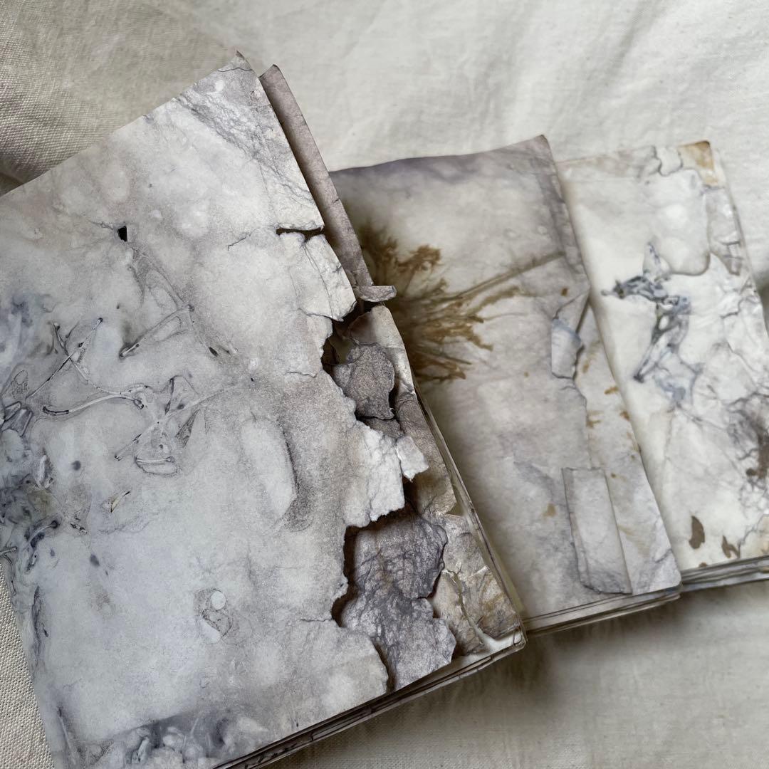 「庭に落とした本」　雑記帳　ジャンクジャーナル　アートブック