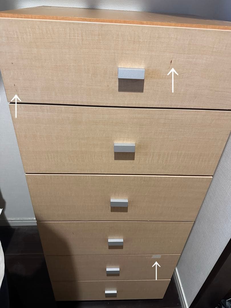 3/12まで掲載 引取可 チェスト ドレッサー 洋服棚 衣類 収納 家具　箪笥