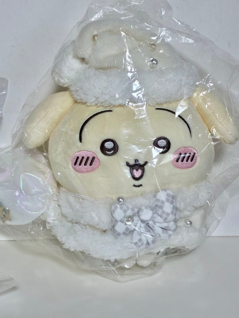 ちいかわプレゼントフォーユーなぬいぐるみ3体セット（ちいかわ、ハチワレ、うさぎ）