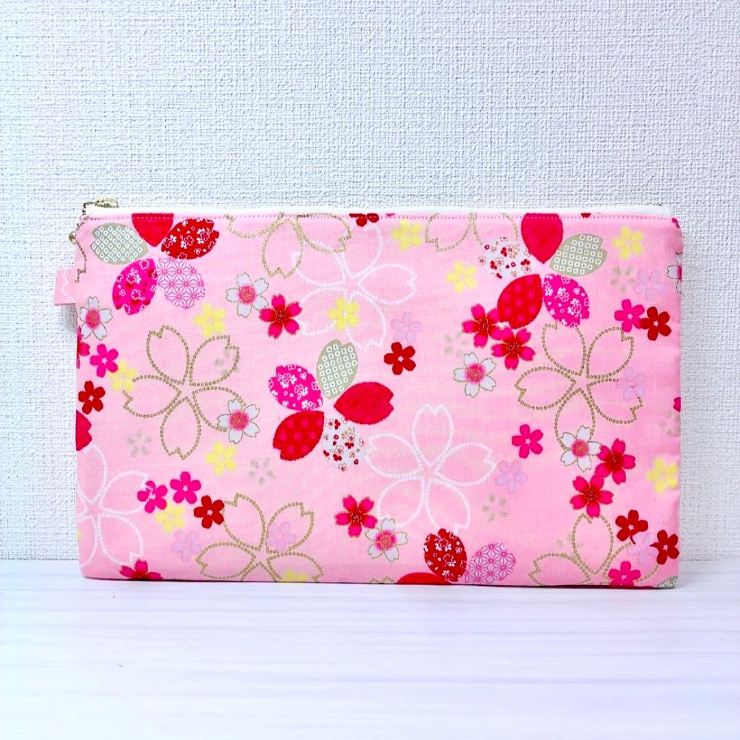 ★JJ⑦★ ハンドメイドショルダーバッグ 大きめフラットポーチ P227