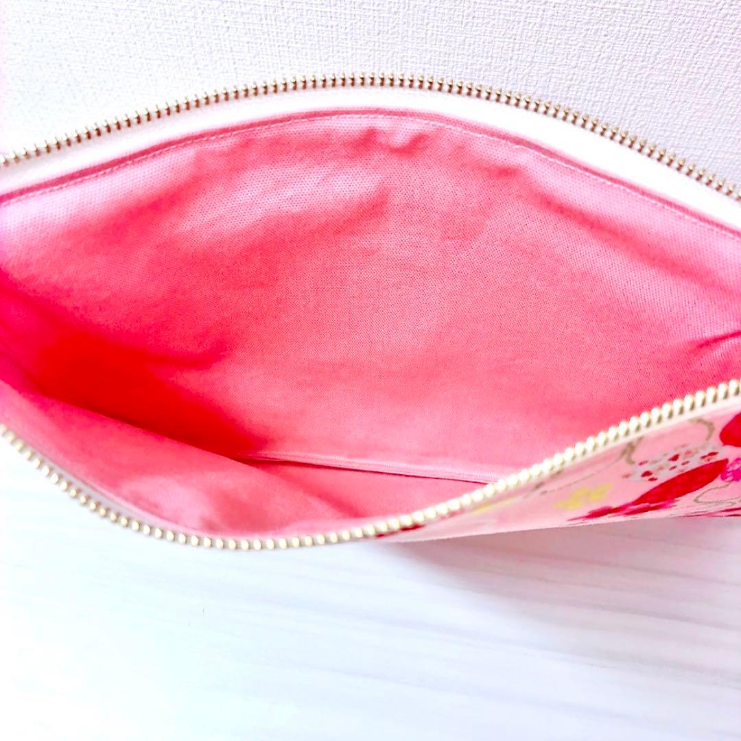 ★JJ⑦★ ハンドメイドショルダーバッグ 大きめフラットポーチ P227