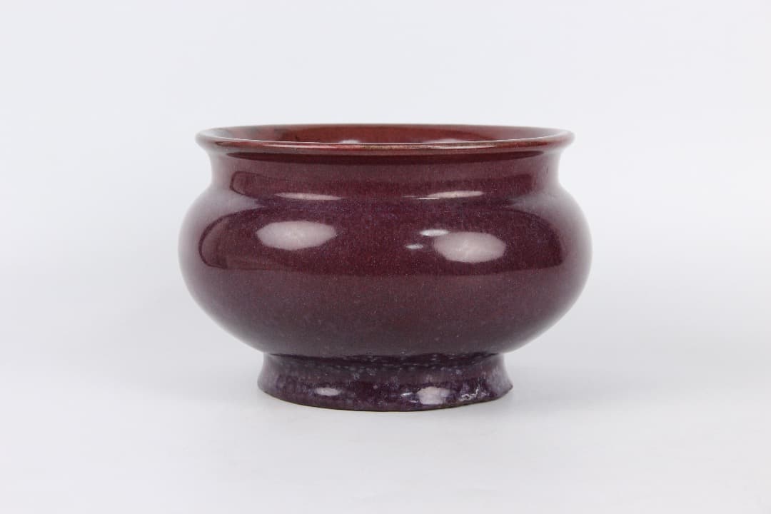 中国美術 中国陶磁 鈞紅釉 郎窯紅 盃洗 鉢 古陶磁 唐物 EDM21-4