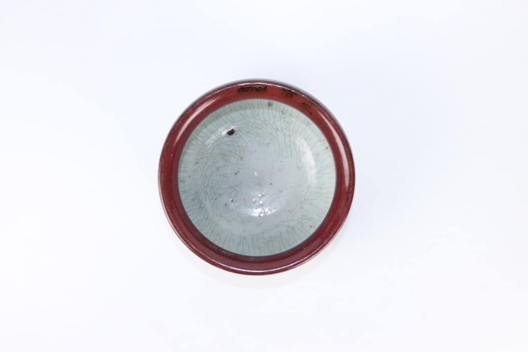 中国美術 中国陶磁 鈞紅釉 郎窯紅 盃洗 鉢 古陶磁 唐物 EDM21-4