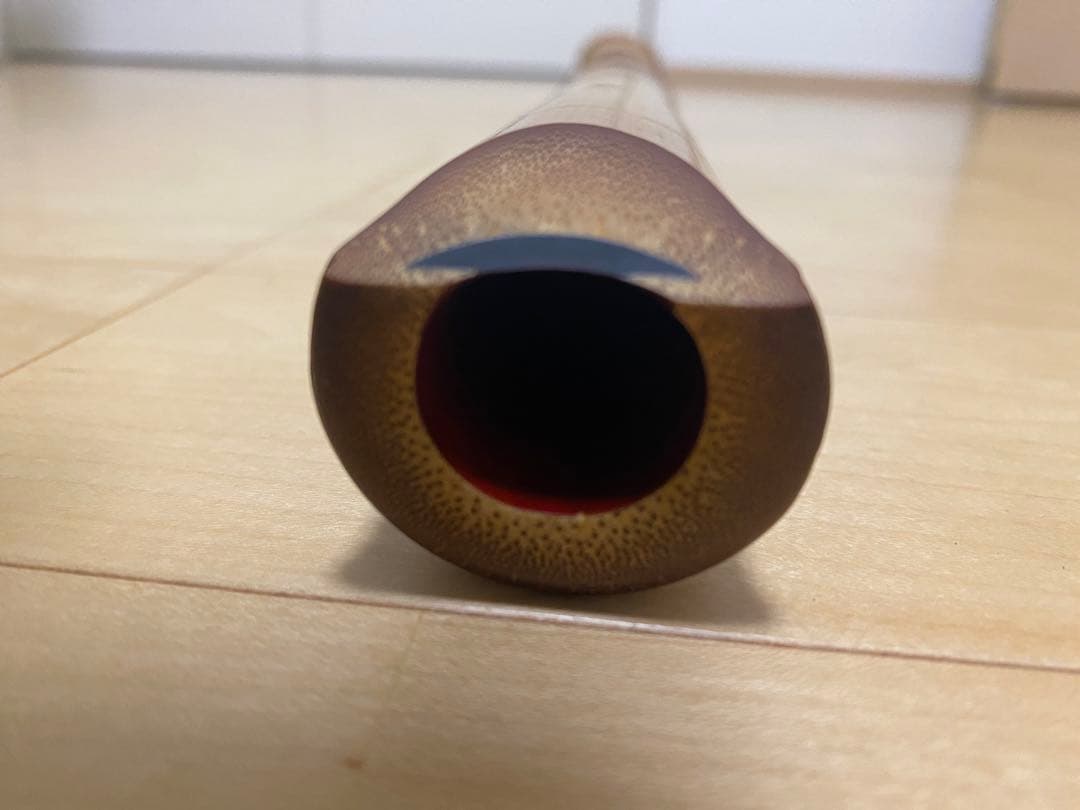 【尺八、（作）井上昌山】都山、歌口水牛、銀縁、銀３線籐巻