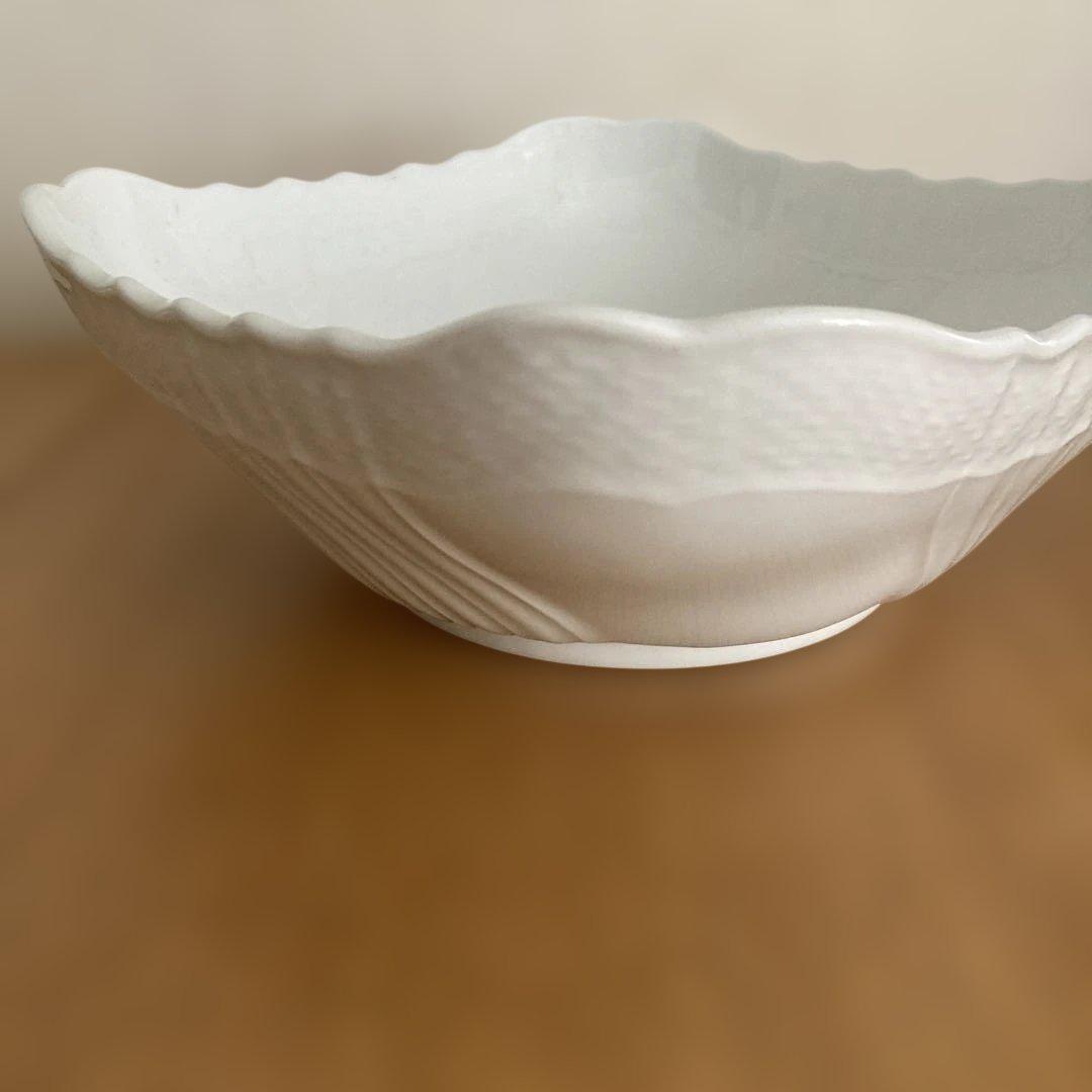 リチャードジノリ ベッキオホワイト スクエアサラダボウル　22cm