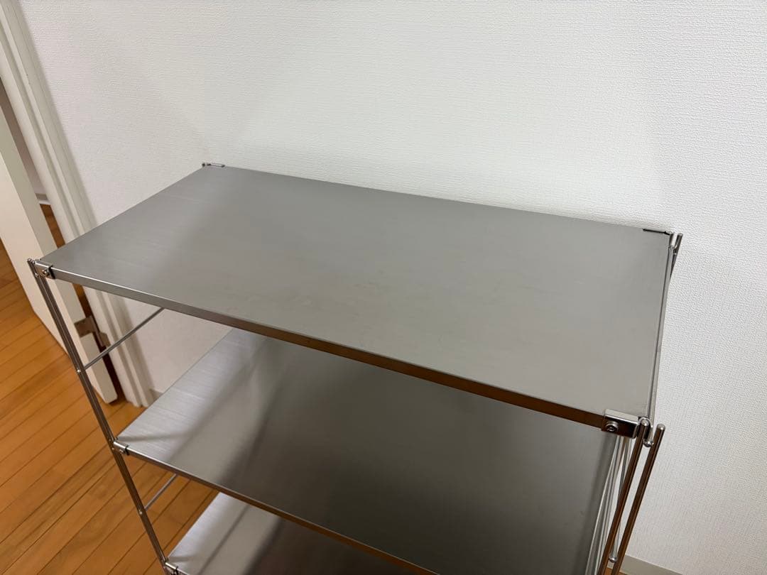 ステンレスユニットシェルフ　ステンレス棚セット　ワイド　小 無印良品
