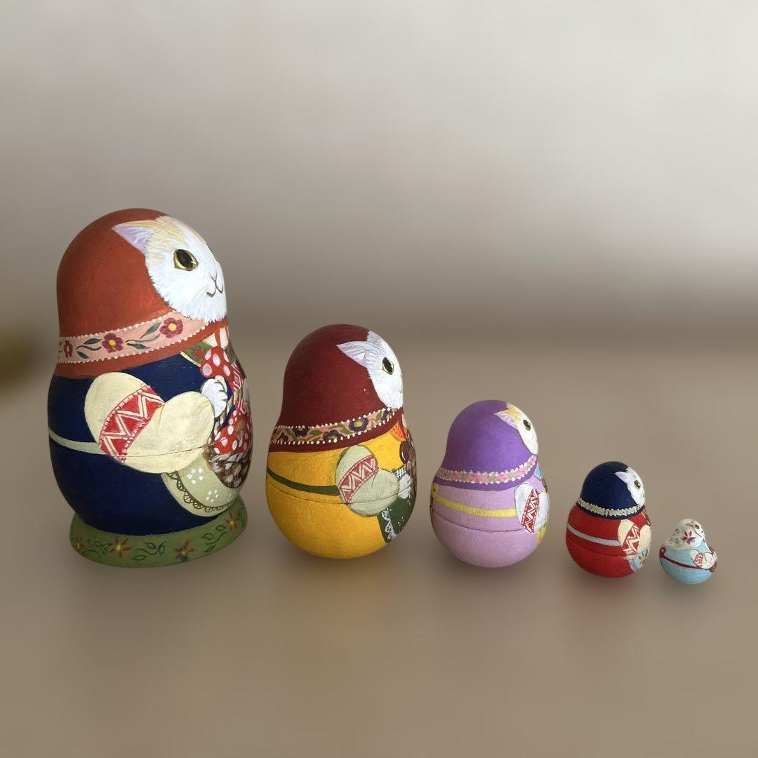 マトリョーシカ【きのこ狩り】猫ちゃん