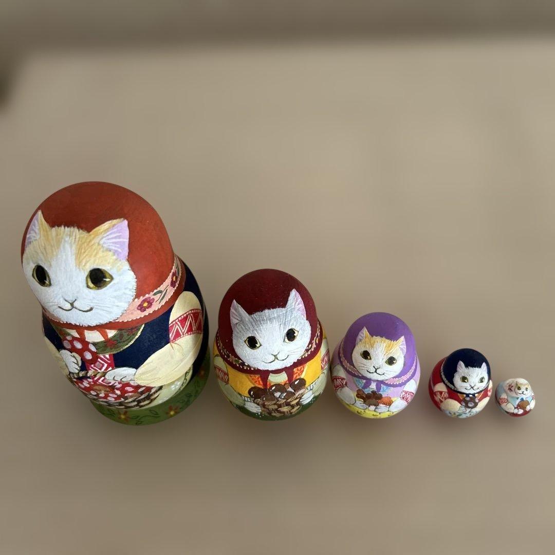 マトリョーシカ【きのこ狩り】猫ちゃん