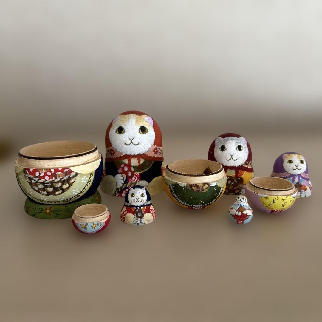マトリョーシカ【きのこ狩り】猫ちゃん
