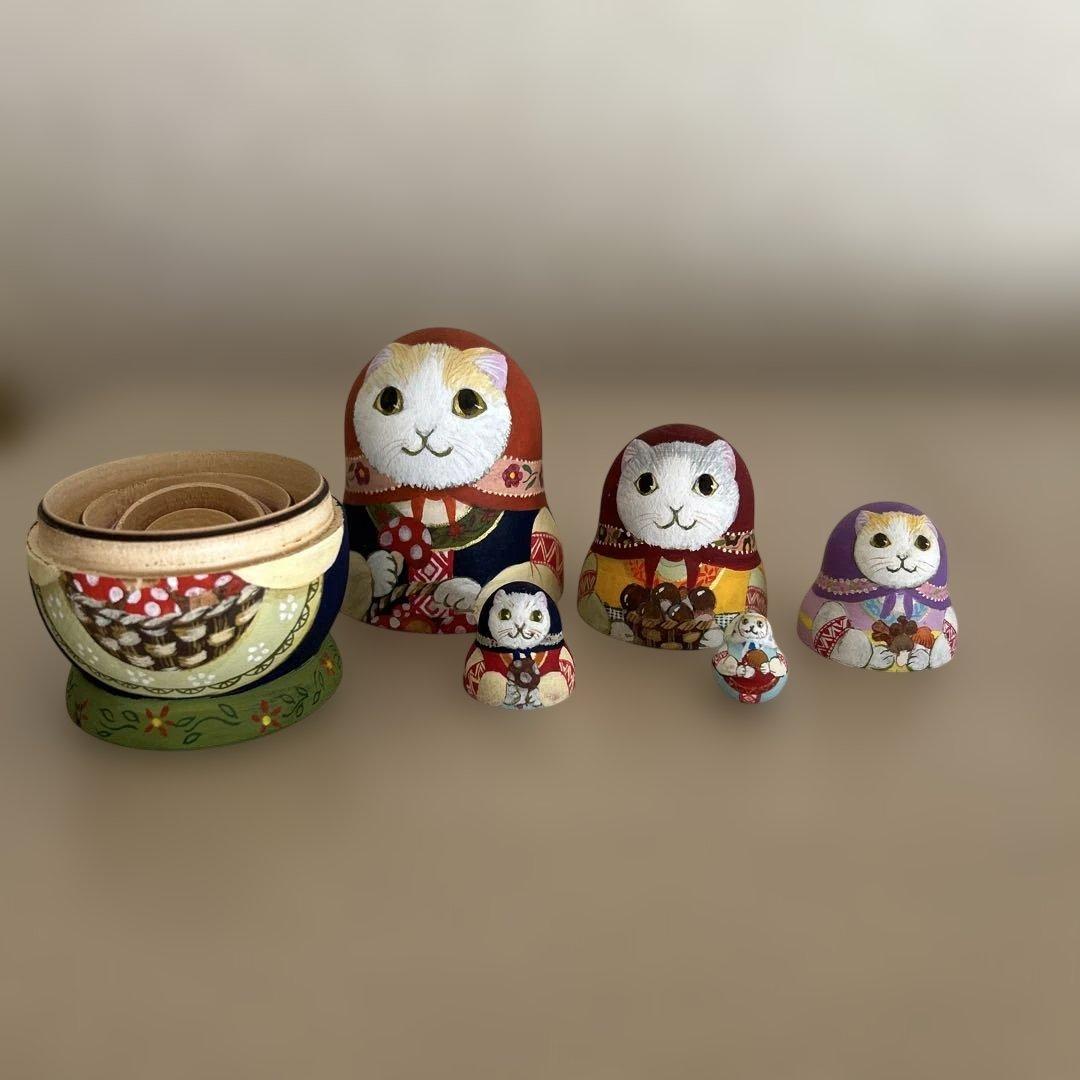 マトリョーシカ【きのこ狩り】猫ちゃん