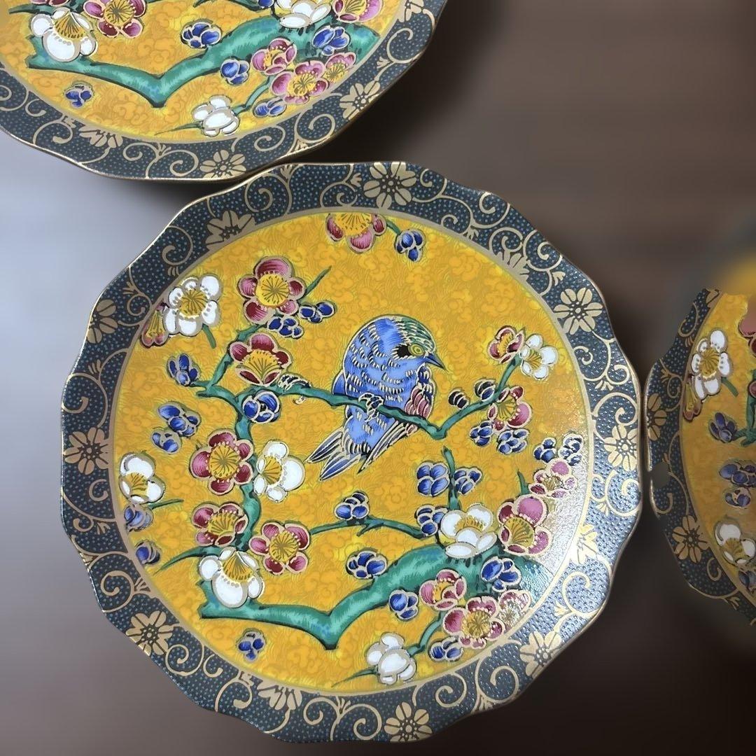 九谷焼　新品　吉田屋　小皿　5枚