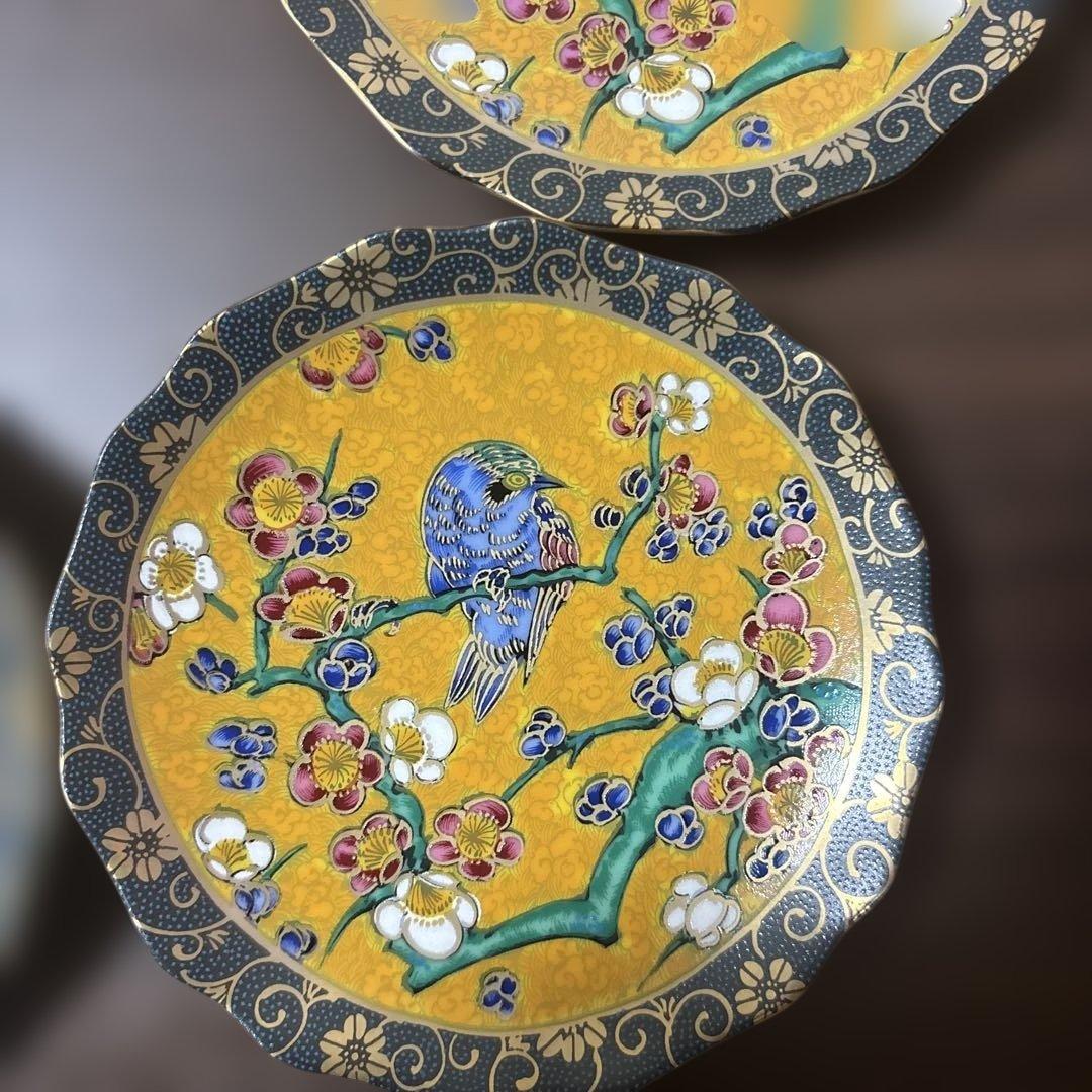 九谷焼　新品　吉田屋　小皿　5枚