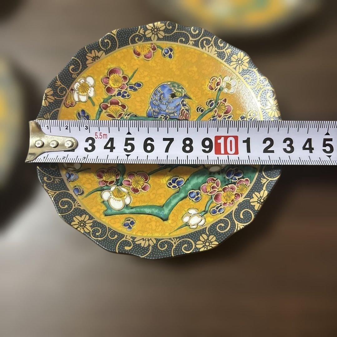 九谷焼　新品　吉田屋　小皿　5枚