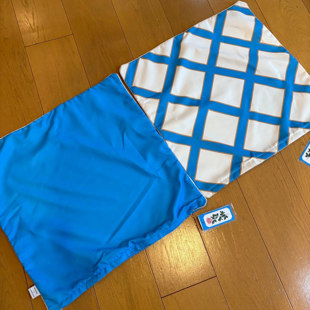 ルルメリー　フランフラン　 バラの花柄クッションカバー 赤バラピンクバラ　２枚