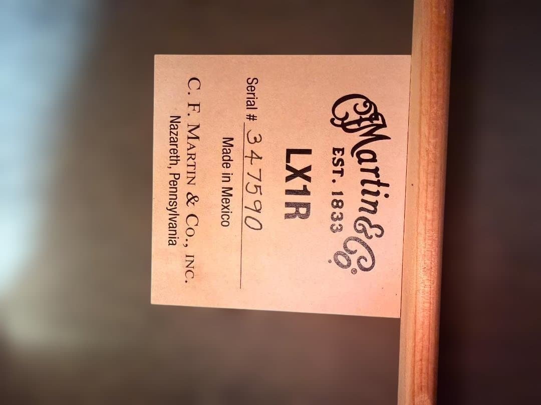 アコギギター　リトルマ－チン　ミニ　LX1R