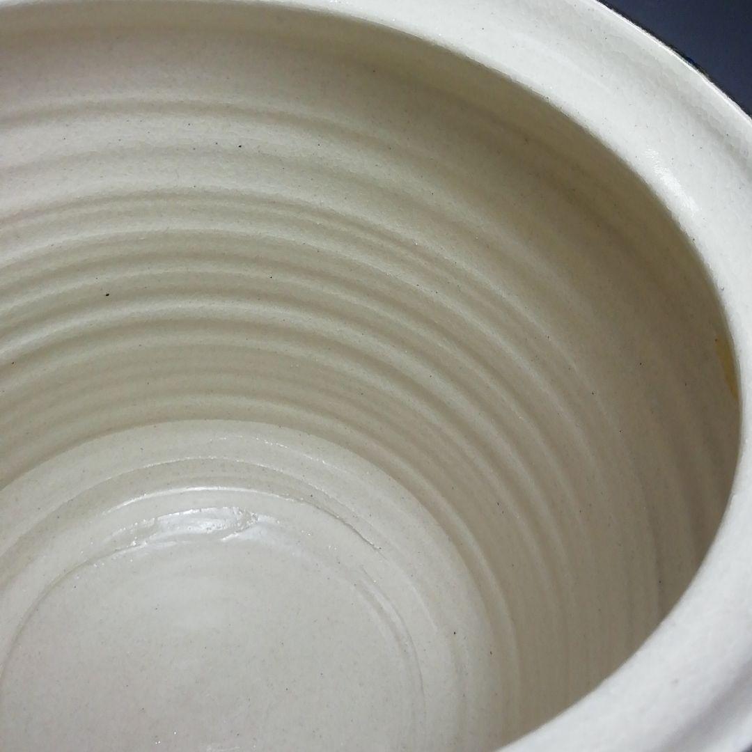 Ｓ６４３　水指　『織部』『山十窯　加藤光右衛門』　共箱　茶道具