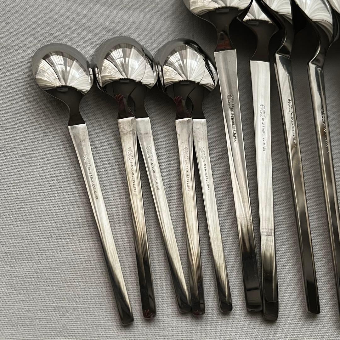 ラッキーウッド スカンジナビア 中古 18-12 カトラリーセット スプーン