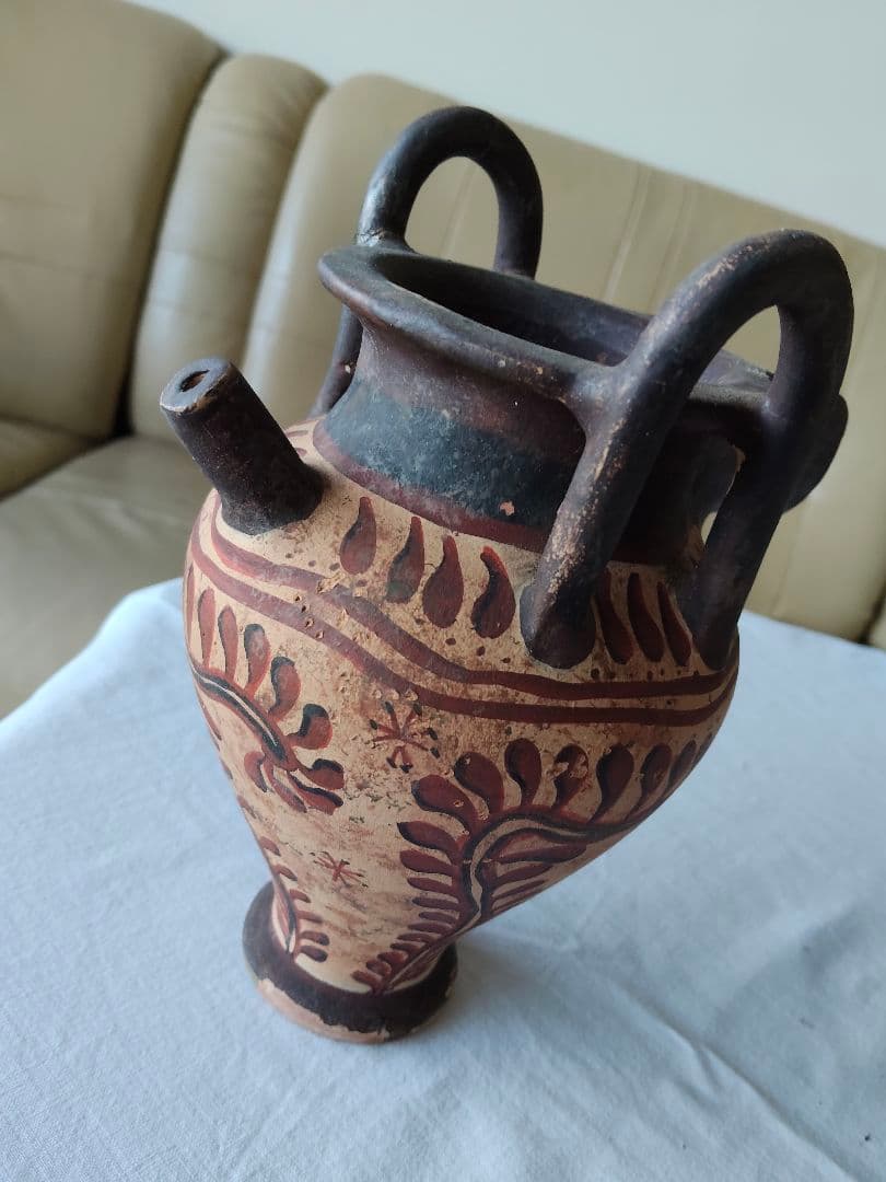 ギリシャ製.テラコッタ陶器工芸品